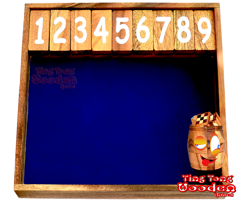 Shut the Box 12 Klappenspiel Kinder Rechen Spiel mit Würfeln und viel Spass