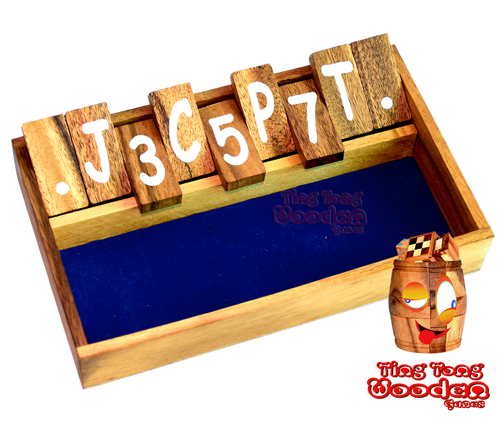 Shut the Box Klappenspiel Würfelspiel für Kinder oder Trinkspiel mit Freunden