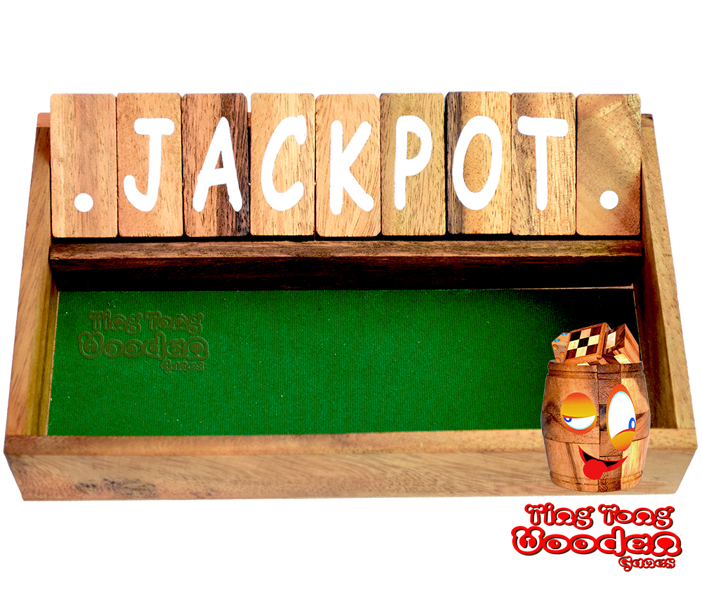 Klappbox das Klappenspiel Shut the Box bsi zur 12 rot