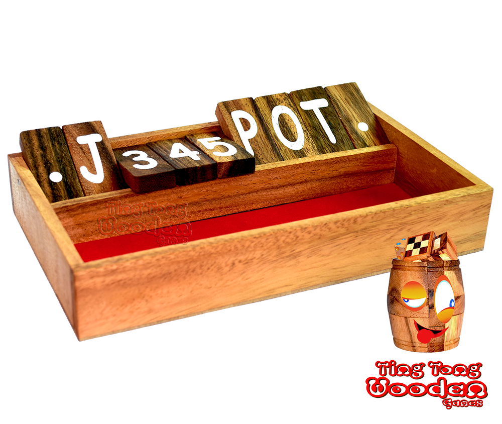 Klappbox das Klappenspiel Shut the Box bsi zur 12 rot