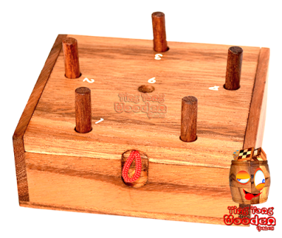 Warum immer ich oder 6 raus das beliebte Schweinchenspiel als Kistenspiel aus Holz