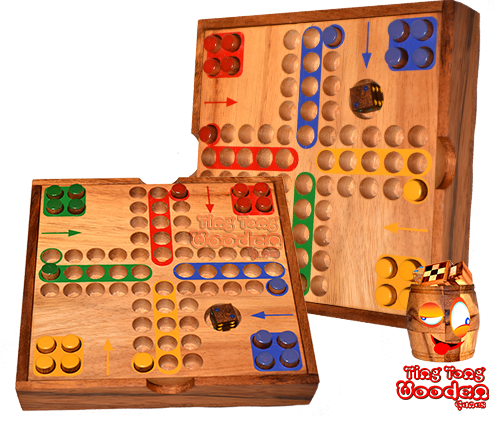 Ludjamgo the dice game 6 and home in wooden games wholesale